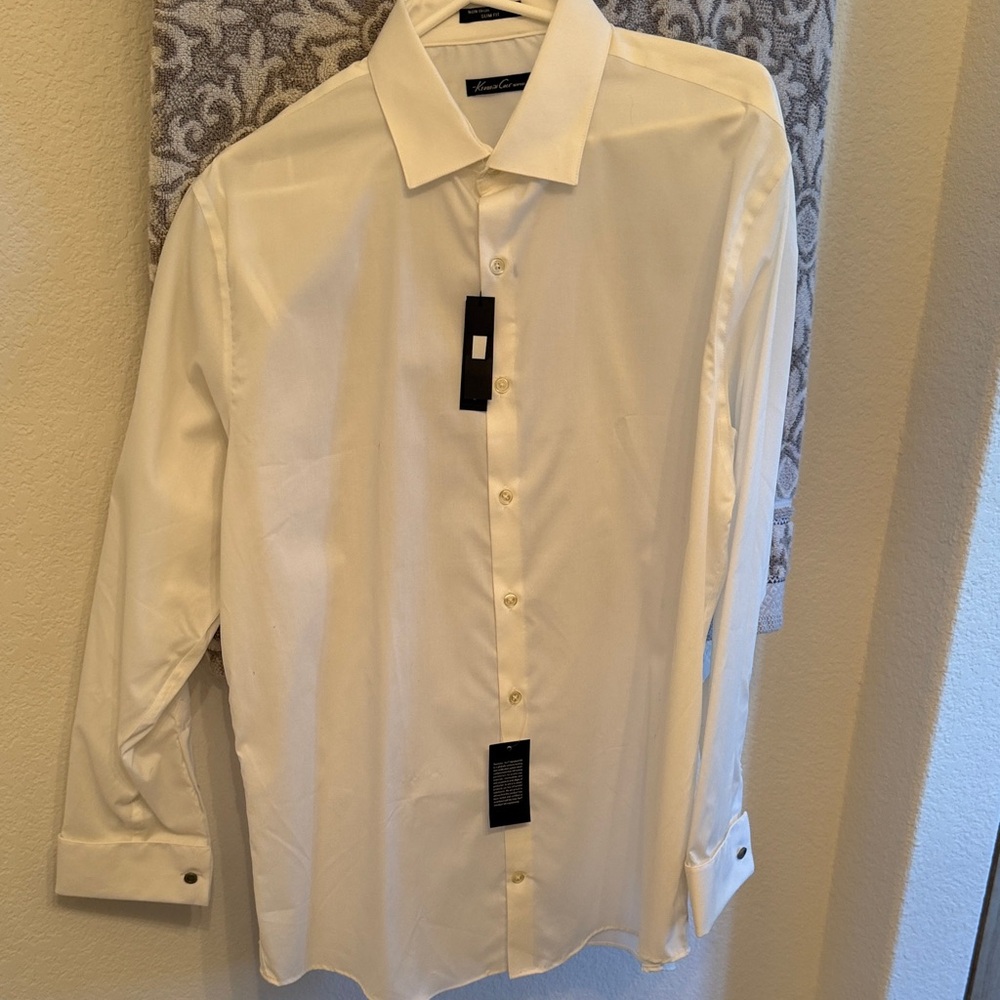 Kenneth Cole New York Ivory Dress Shirt